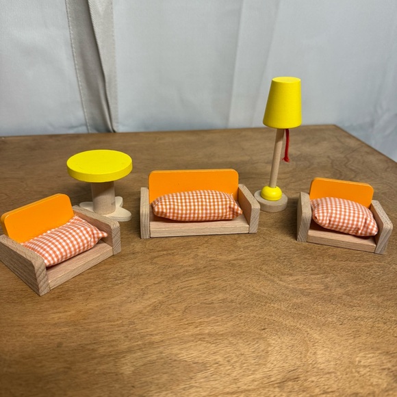 Dragon Drew Vibrant Wooden Dollhouse Furniture Set - Picture 2 of 4